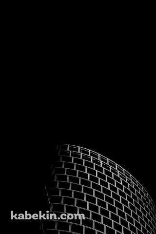 ロンドンのかっこいい黒い建物のAndroidの壁紙(320px x 480px) スマホ用