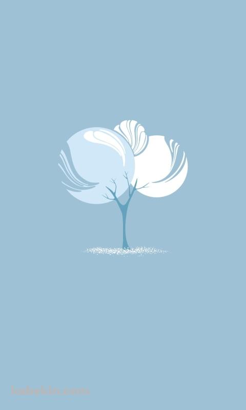 冬の木々のAndroidの壁紙(480px x 800px) スマホ用