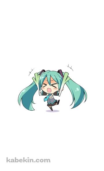 ネギを持った初音ミク ボカロのAndroidの壁紙(360px x 592px) スマホ用
