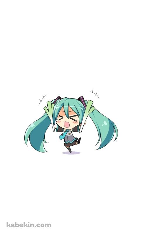 ネギを持った初音ミク ボカロのAndroidの壁紙(480px x 800px) スマホ用