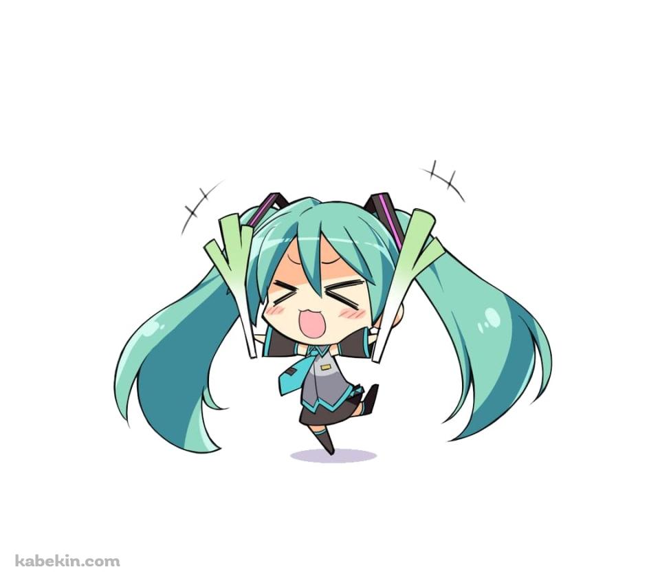 ネギを持った初音ミク ボカロのAndroidの壁紙(960px x 854px) スマホ用