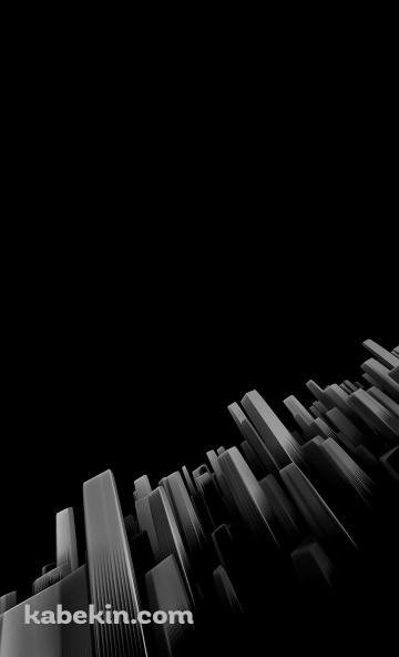 黒い街並み アートワークのAndroidの壁紙(360px x 592px) スマホ用