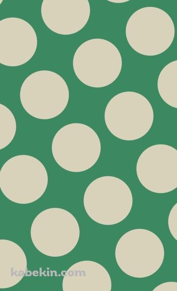 緑色のドット柄のAndroidの壁紙(360px x 592px) スマホ用