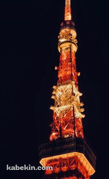 夜 ライトアップされた東京タワーのAndroidの壁紙(360px x 592px) スマホ用