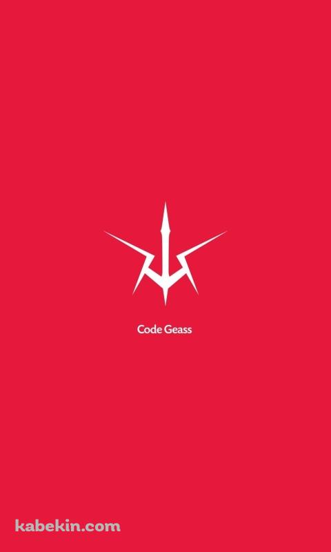 コードギアス 赤いロゴのAndroidの壁紙(480px x 800px) スマホ用