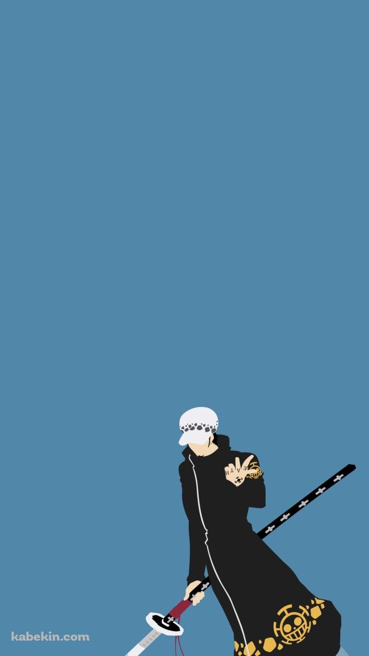 トラファルガー・ロー ワンピース ミニマル ベクターのAndroidの壁紙(720px x 1280px) スマホ用