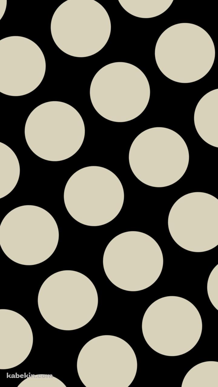 黒のドット柄のAndroidの壁紙(720px x 1280px) スマホ用