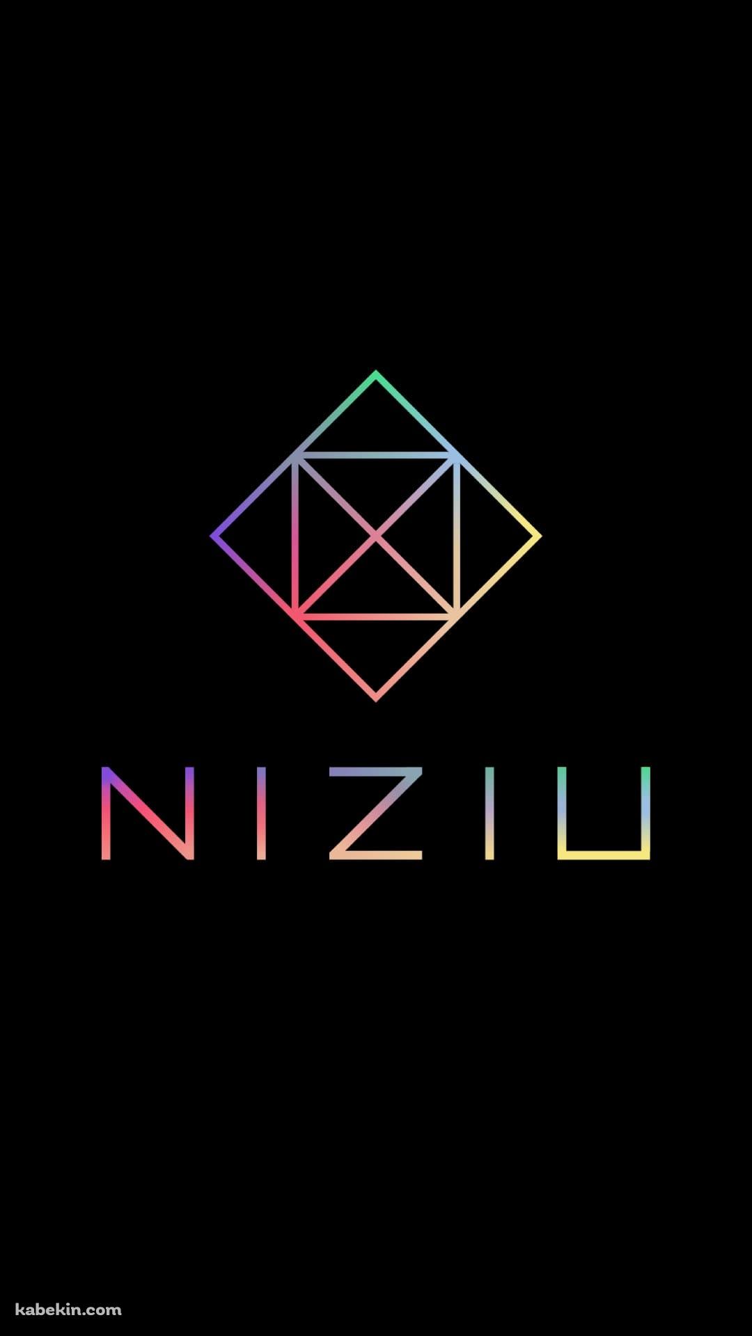 綺麗なNiziUのロゴのAndroidの壁紙(1080px x 1920px) スマホ用