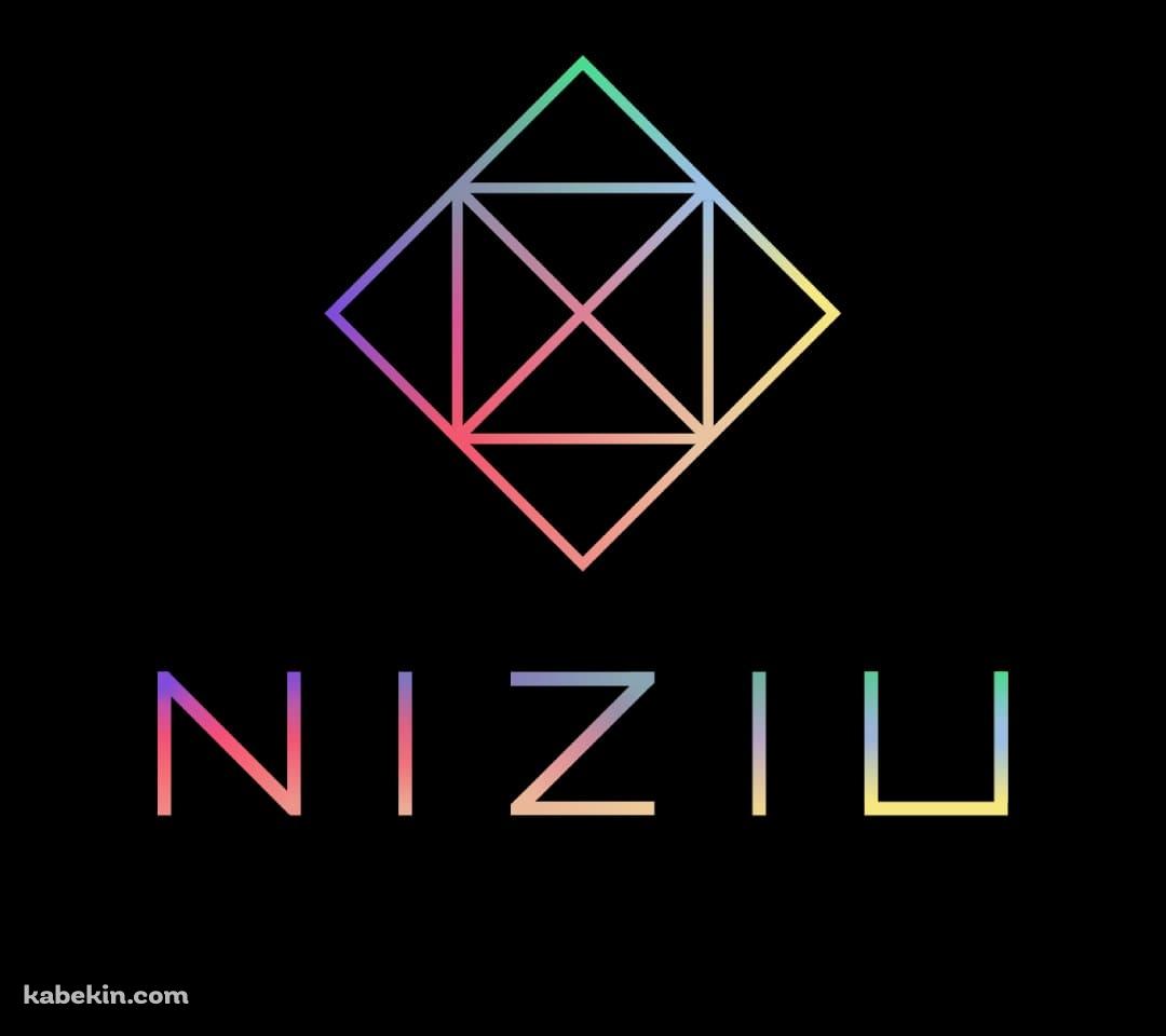 綺麗なNiziUのロゴのAndroidの壁紙(1080px x 960px) スマホ用