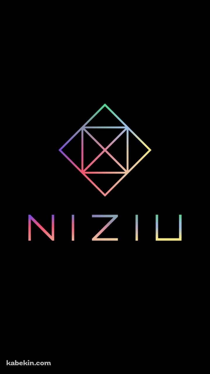 綺麗なNiziUのロゴのAndroidの壁紙(720px x 1280px) スマホ用