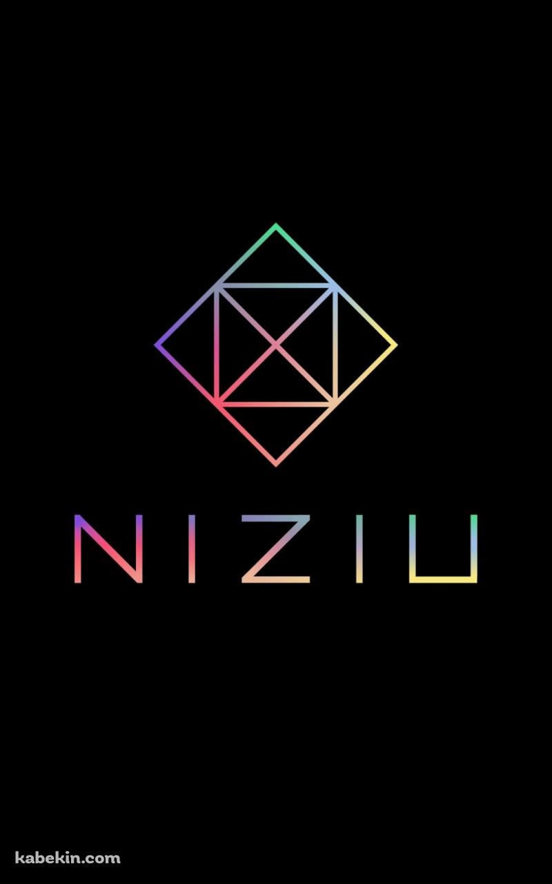 綺麗なNiziUのロゴのAndroidの壁紙(800px x 1280px) スマホ用