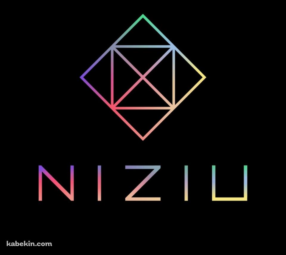 綺麗なNiziUのロゴのAndroidの壁紙(960px x 854px) スマホ用