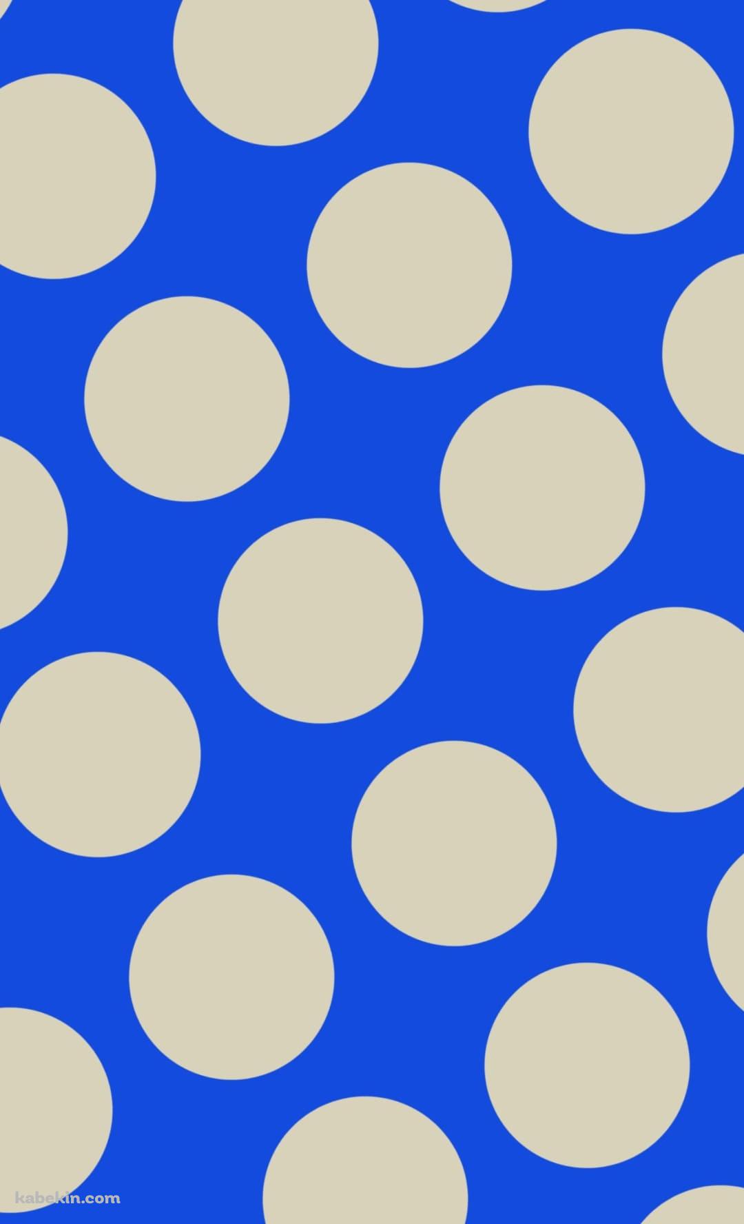 青のドット柄のAndroidの壁紙(1080px x 1776px) スマホ用