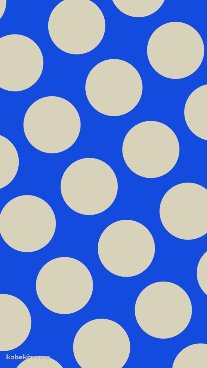 青のドット柄のAndroidの壁紙(720px x 1280px) スマホ用
