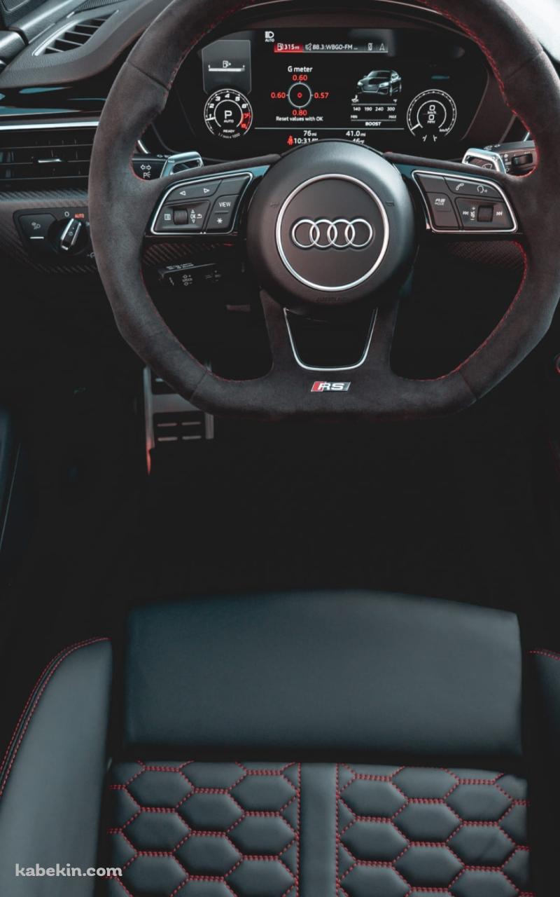 アウディの運転席のAndroidの壁紙(800px x 1280px) スマホ用
