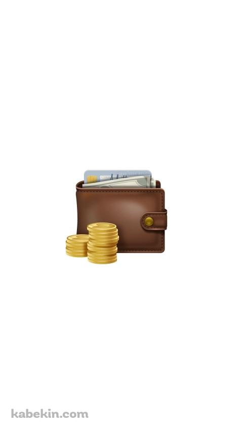 茶色の革の財布のAndroidの壁紙(480px x 854px) スマホ用