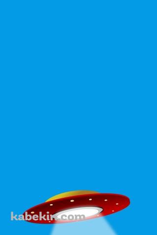 赤いUFO 未確認飛行物体のAndroidの壁紙(320px x 480px) スマホ用