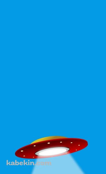 赤いUFO 未確認飛行物体のAndroidの壁紙(360px x 592px) スマホ用