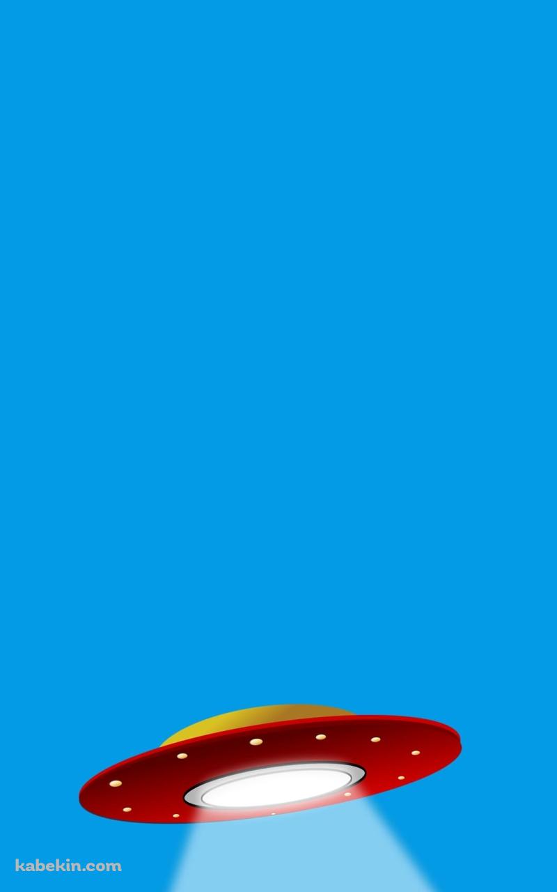 赤いUFO 未確認飛行物体のAndroidの壁紙(800px x 1280px) スマホ用