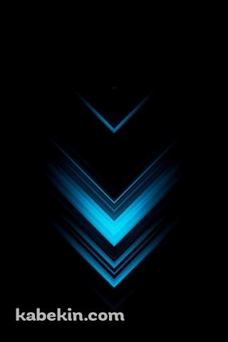 シンプル 下向きの青い矢印のAndroidの壁紙(320px x 480px) スマホ用