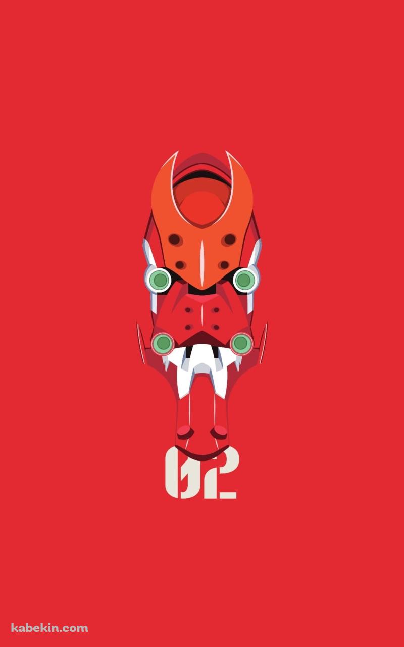 新世紀エヴァンゲリオン 弐号機 02のAndroidの壁紙(800px x 1280px) スマホ用