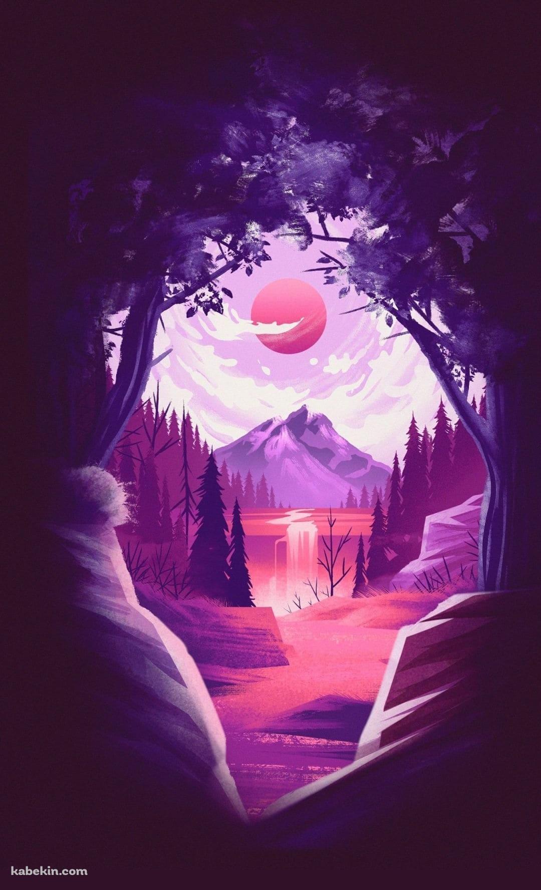綺麗な紫の風景 自然のandroid用のスマホ壁紙 1080 X 1776 壁紙キングダム
