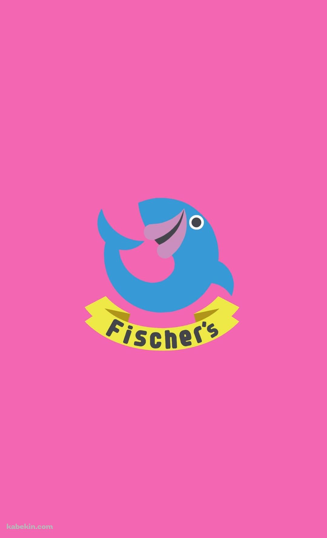 フィッシャーズ ロゴ ピンクのAndroidの壁紙(1080px x 1776px) スマホ用