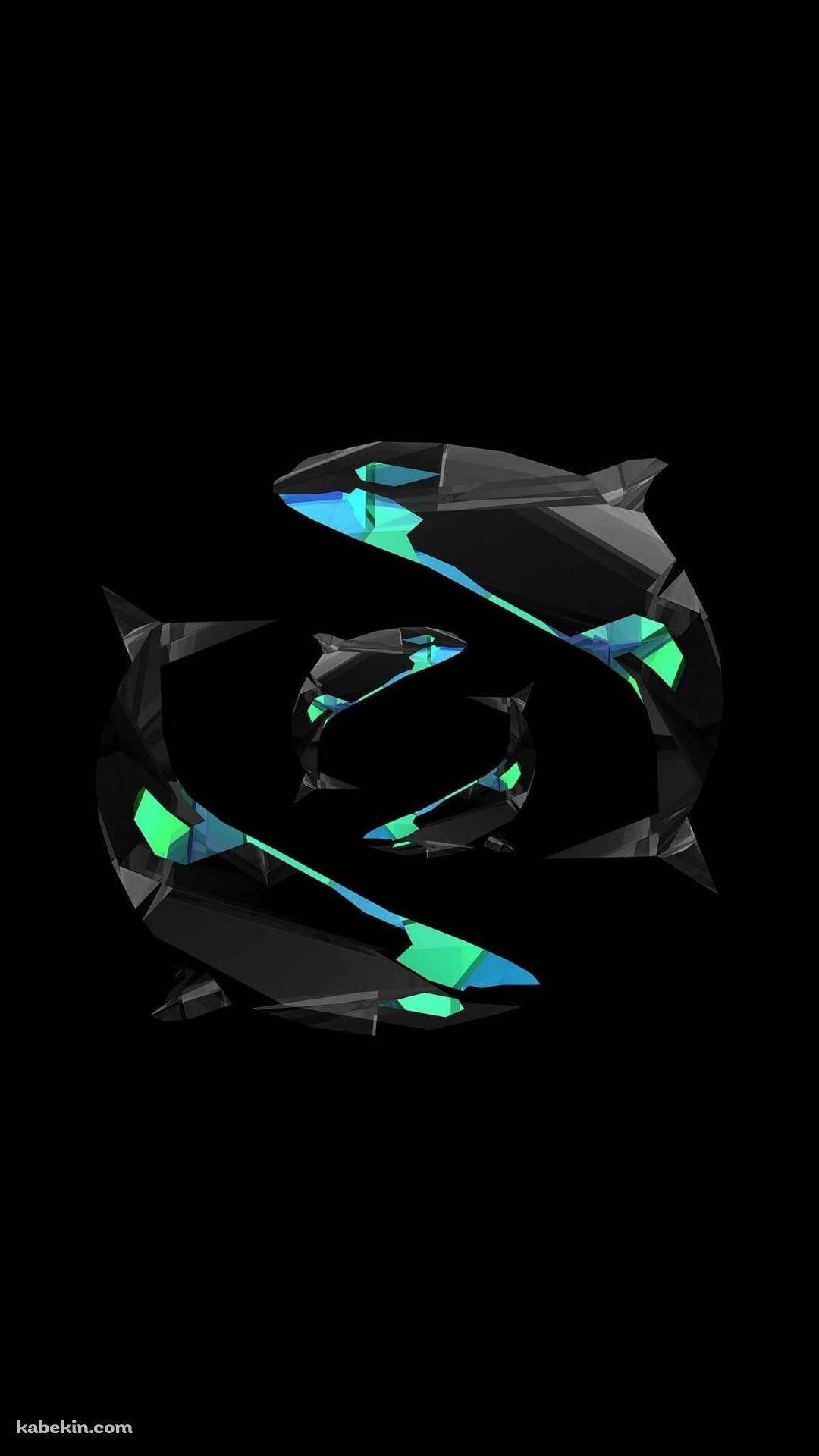 シャチ デジタルアートのAndroidの壁紙(1080px x 1920px) スマホ用