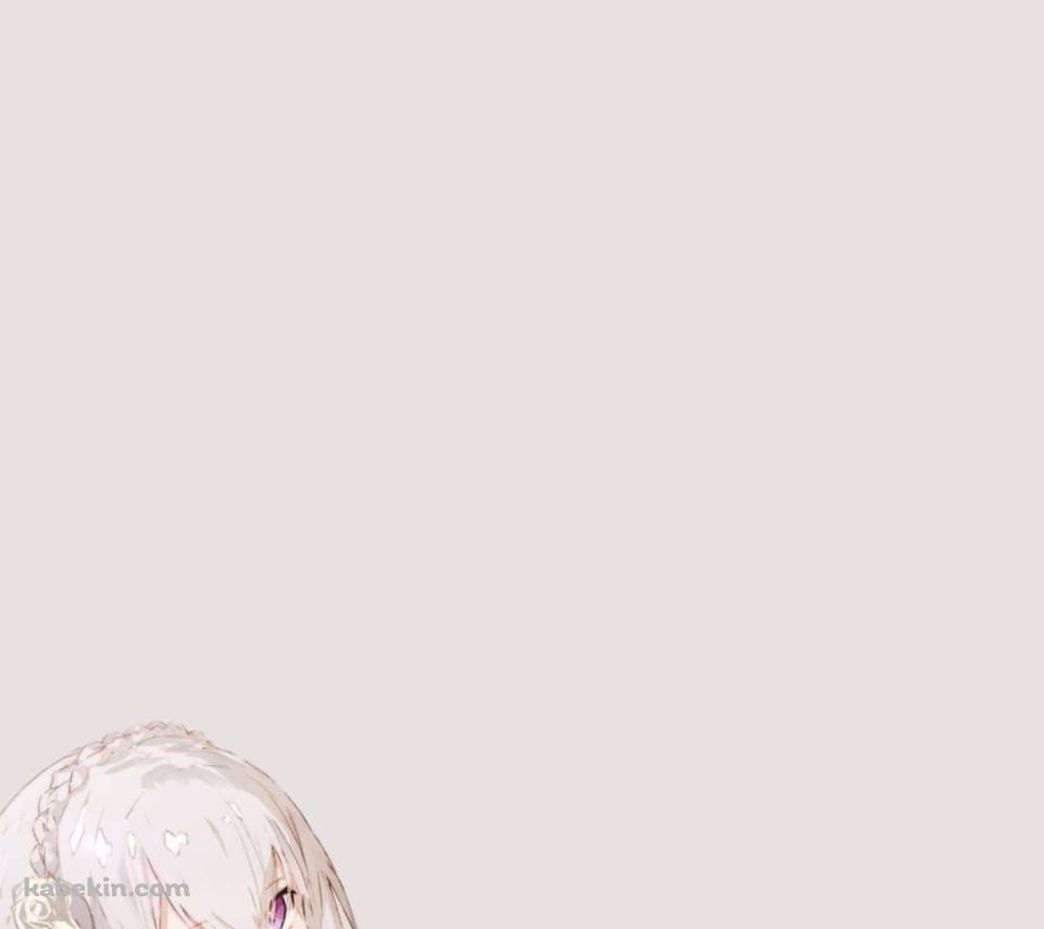 Re:ゼロから始める異世界生活 可愛いエミリアのAndroidの壁紙(960px x 854px) スマホ用