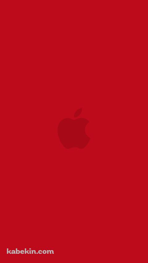 ビビッド・レッド アップルのロゴのAndroidの壁紙(480px x 854px) スマホ用