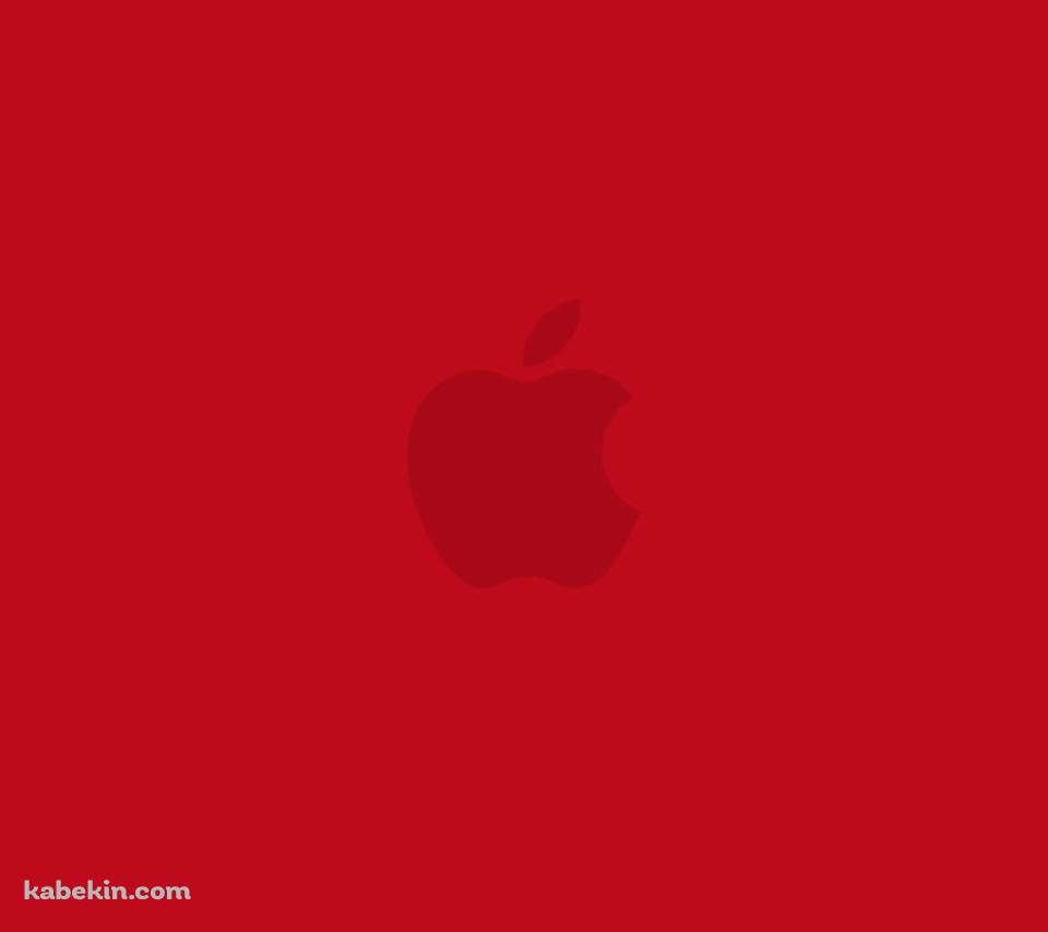 ビビッド・レッド アップルのロゴのAndroidの壁紙(960px x 854px) スマホ用