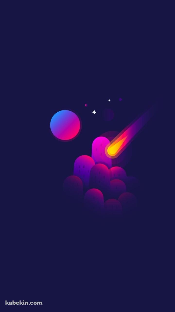 隕石 メテオ 宇宙 惑星のAndroidの壁紙(720px x 1280px) スマホ用