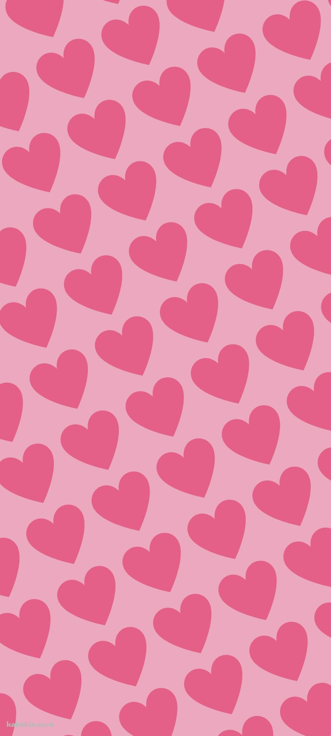 可愛いピンクのハート ロゴのandroid用のスマホ壁紙 1080 X 2400 壁紙キングダム