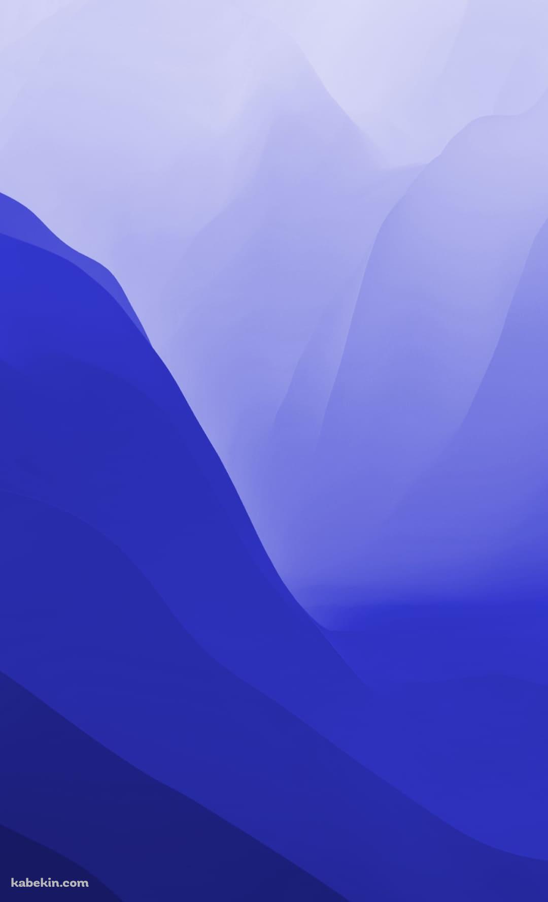 濃淡のある青いグラデーション 山のAndroidの壁紙(1080px x 1776px) スマホ用