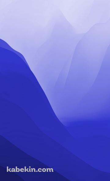濃淡のある青いグラデーション 山のAndroidの壁紙(360px x 592px) スマホ用