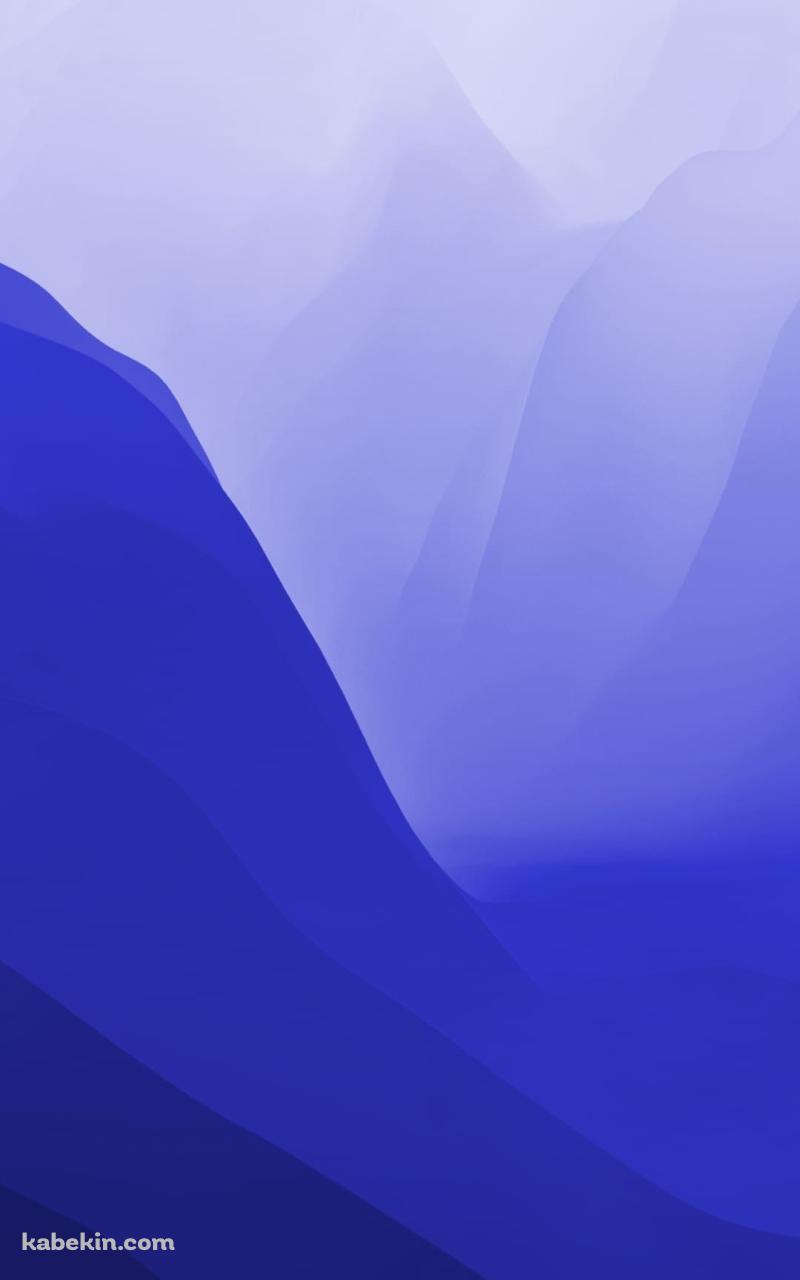 濃淡のある青いグラデーション 山のAndroidの壁紙(800px x 1280px) スマホ用