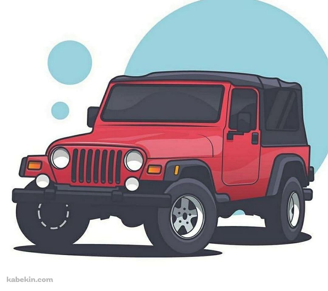 赤いジープ 車 4WDのAndroidの壁紙(1080px x 960px) スマホ用