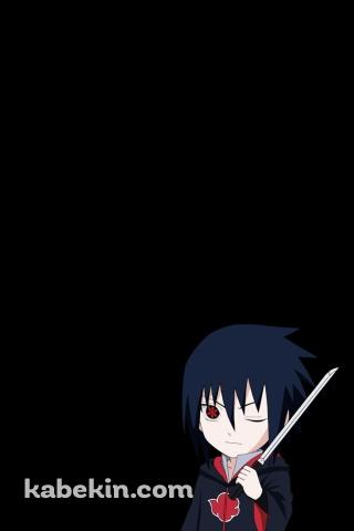 うちはサスケ デフォルメのAndroidの壁紙(320px x 480px) スマホ用