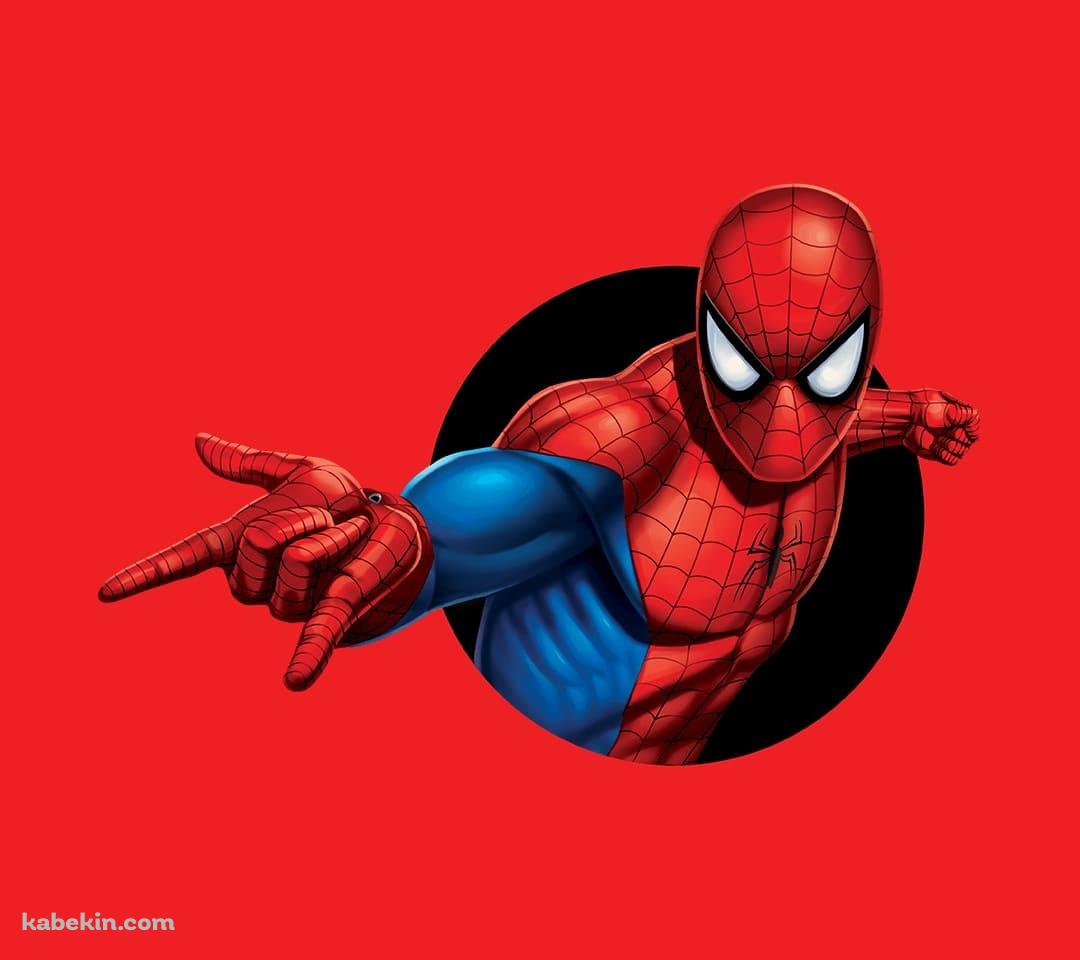 飛び出るかっこいいスパイダーマンのAndroidの壁紙(1080px x 960px) スマホ用