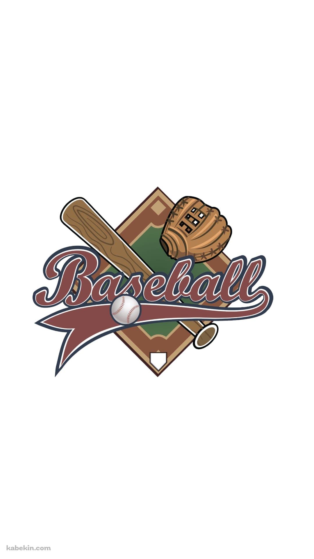野球のロゴのAndroidの壁紙(1080px x 1920px) スマホ用