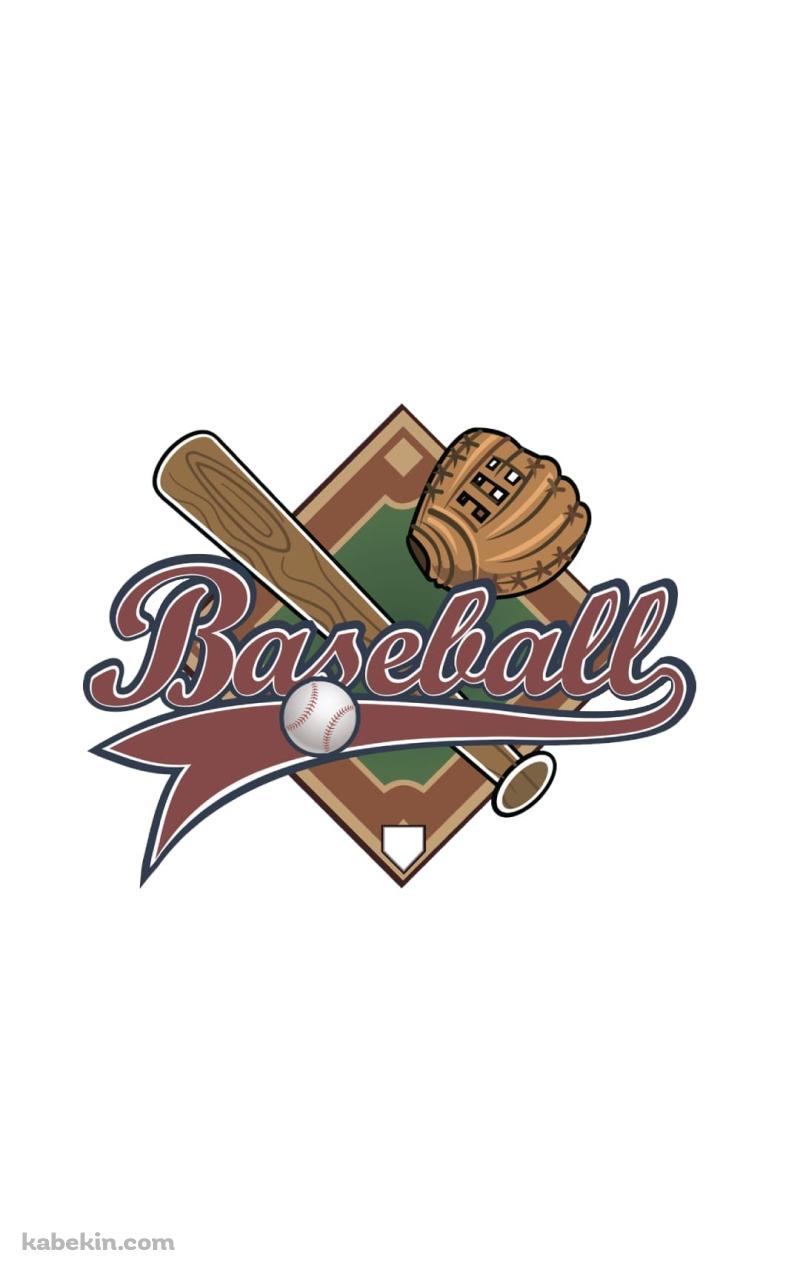 野球のロゴのAndroidの壁紙(800px x 1280px) スマホ用