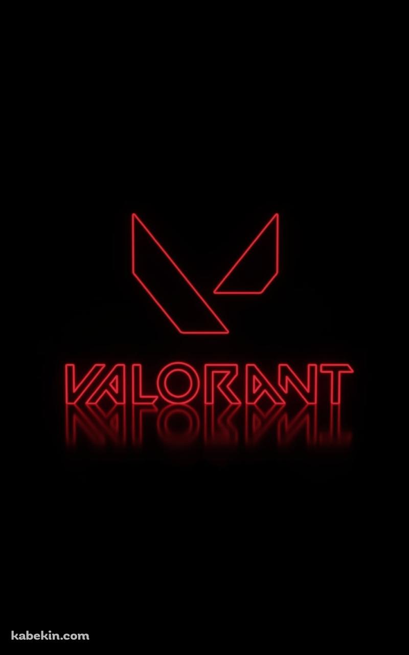VALORANT かっこいい赤いロゴのAndroidの壁紙(800px x 1280px) スマホ用