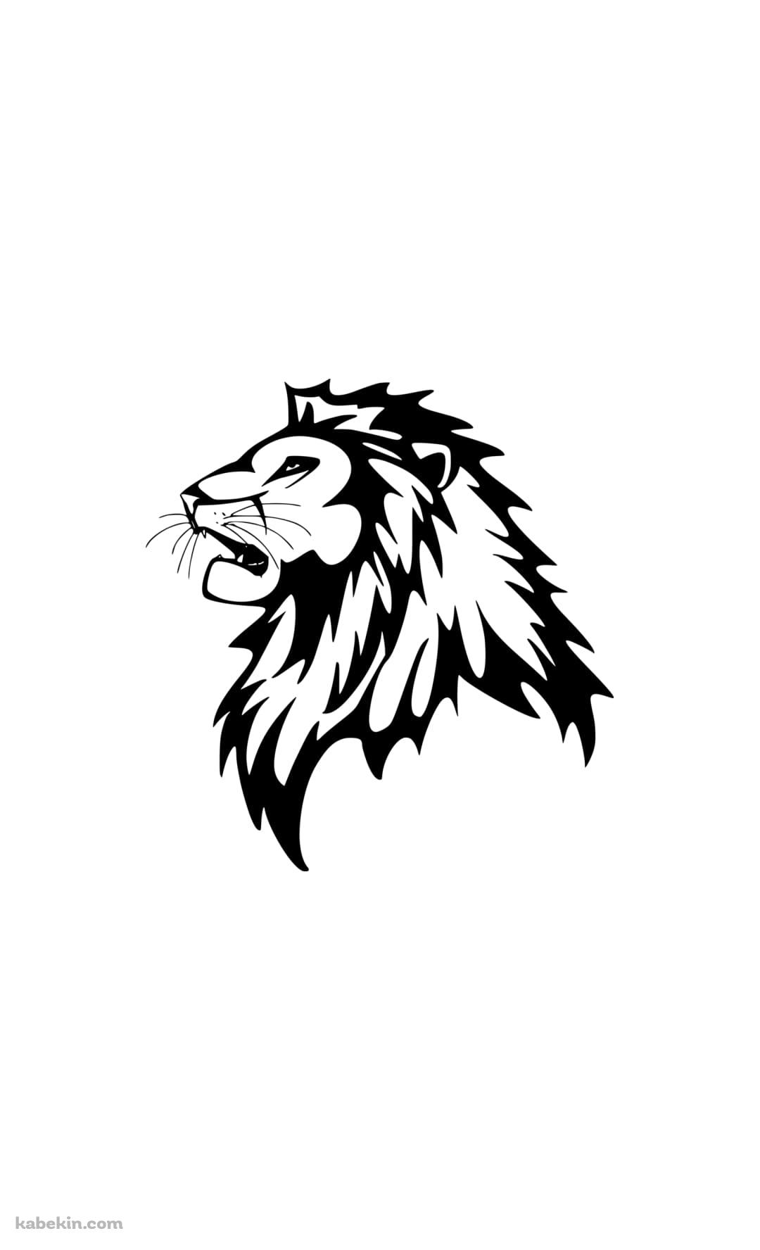 かっこいいライオンのイラストのAndroidの壁紙(1080px x 1776px) スマホ用