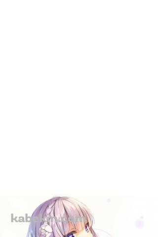 Re:ゼロから始める異世界生活 振り返るエミリアのAndroidの壁紙(320px x 480px) スマホ用