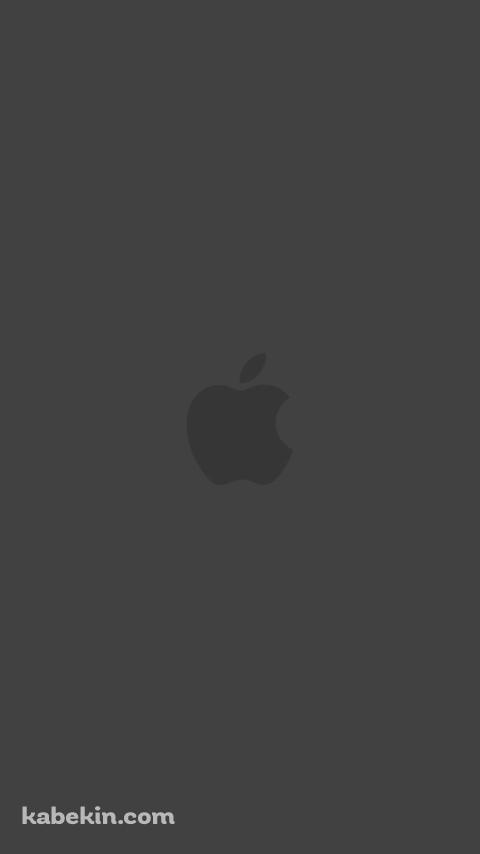 マット・グレー アップルのロゴのAndroidの壁紙(480px x 854px) スマホ用