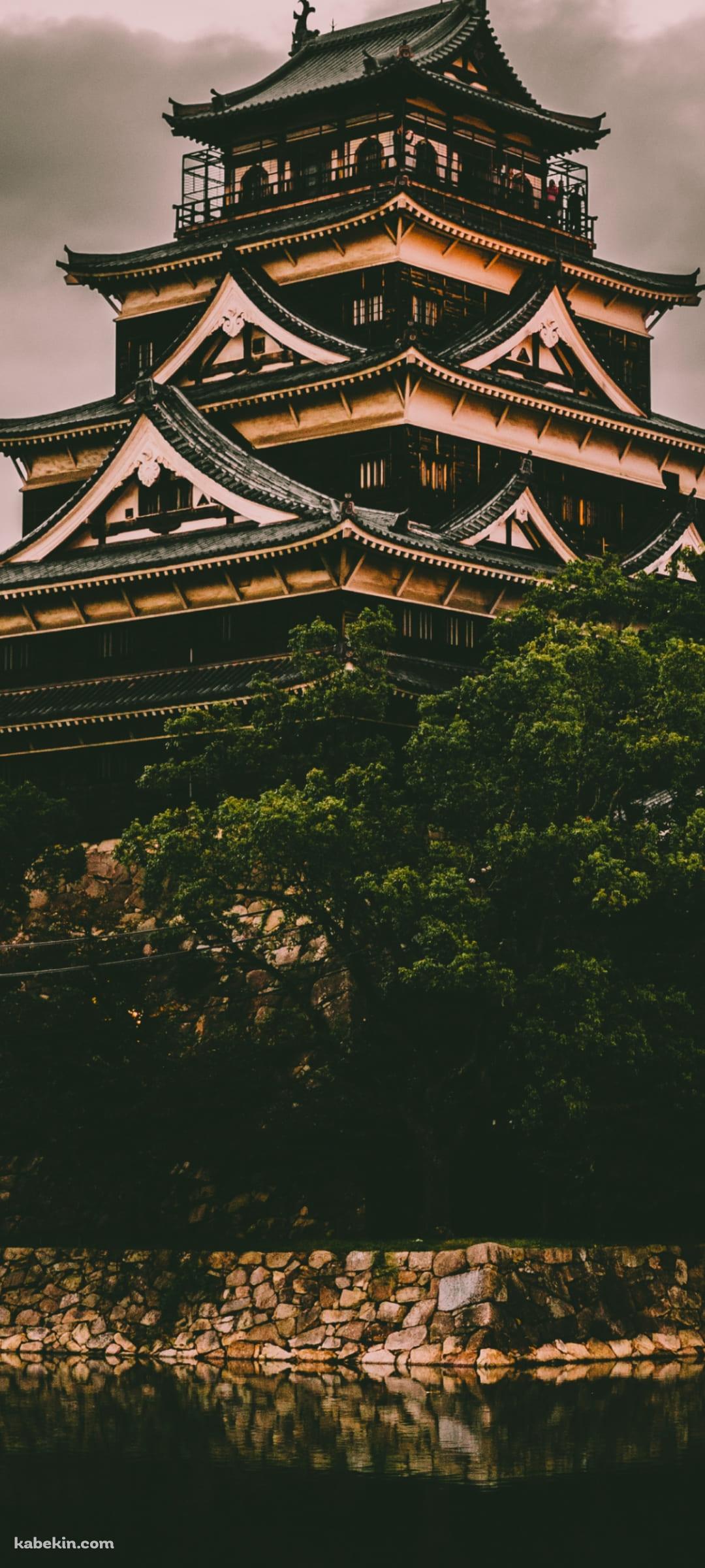 広島城のAndroidの壁紙(1080px x 2400px) スマホ用