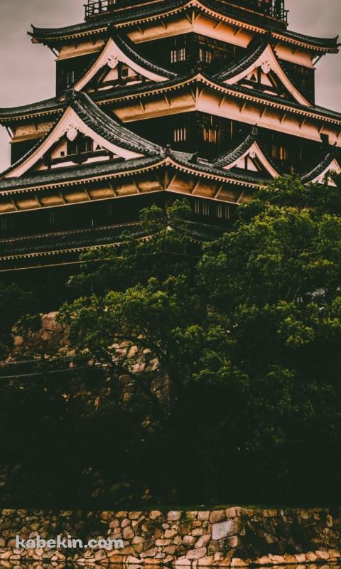 広島城のAndroidの壁紙(480px x 800px) スマホ用