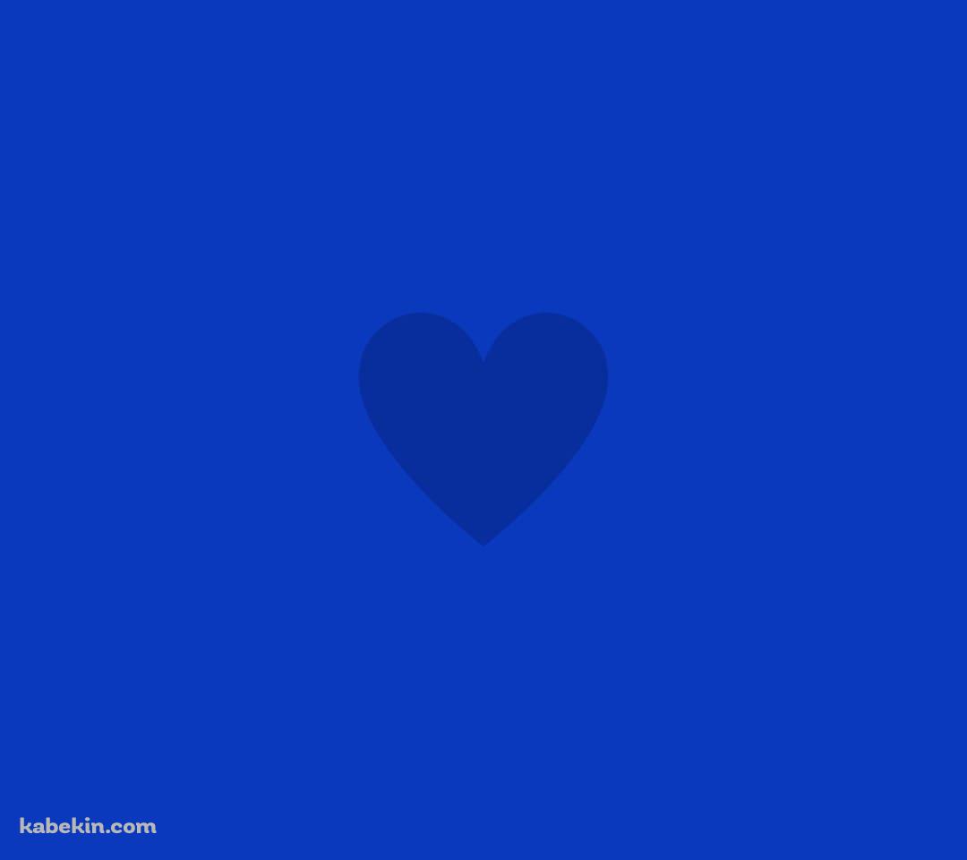 ミニマル ビビッドな青のハートのAndroidの壁紙(1080px x 960px) スマホ用