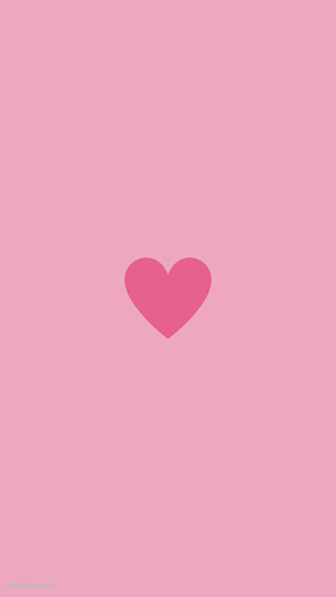 ミニマル 可愛いピンクのハートのAndroidの壁紙(1080px x 1920px) スマホ用