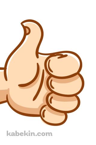 いいね！のイラスト 親指を立てたイラスト グッドのAndroidの壁紙(320px x 480px) スマホ用